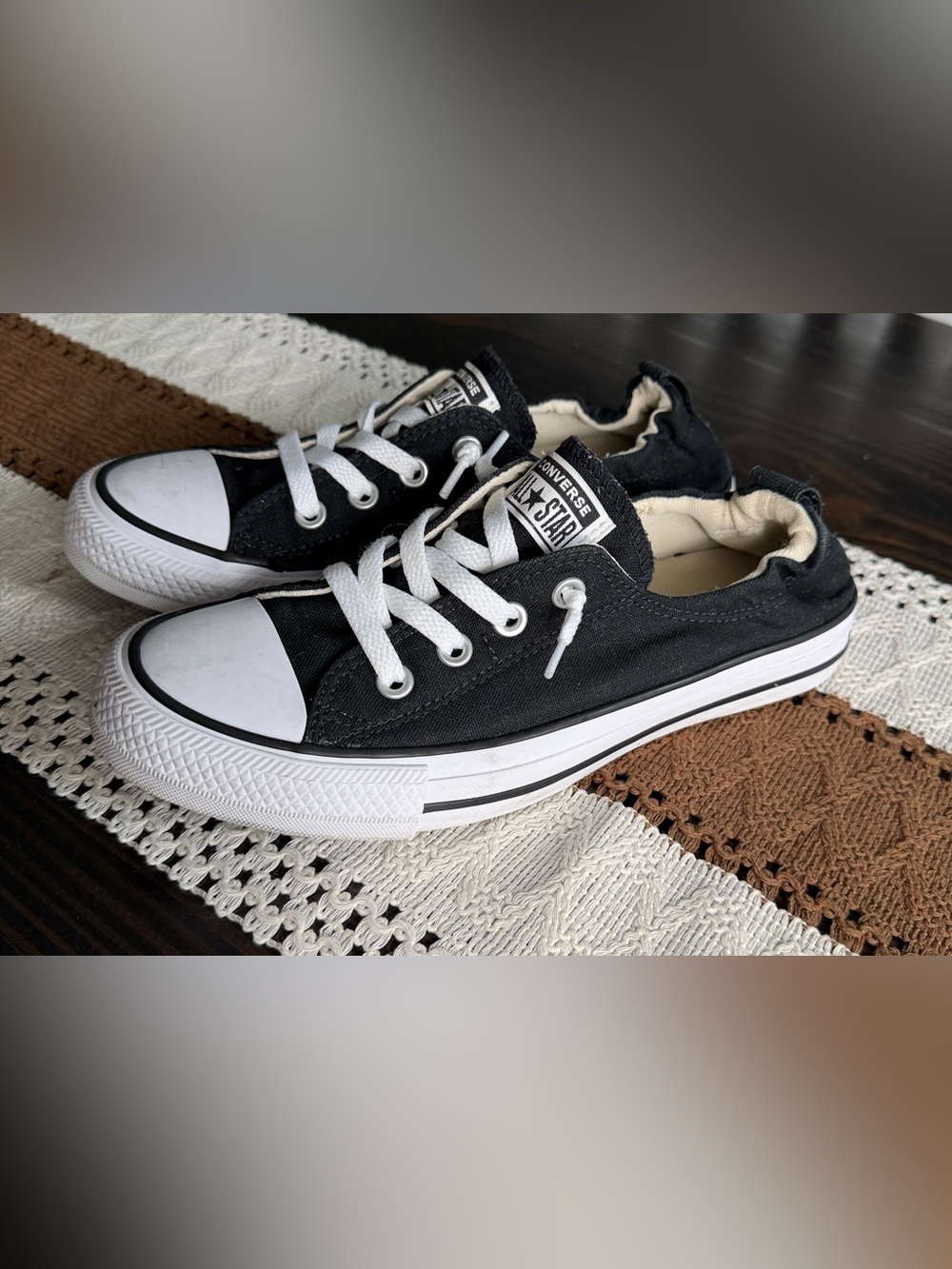 Converse Black Chuck Taylor All Star Shoreline Slip On Sneaker-Size 9